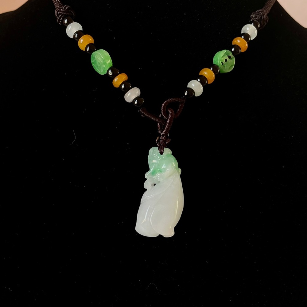 Certified Natural Burmese Jadeite Jade Pendant